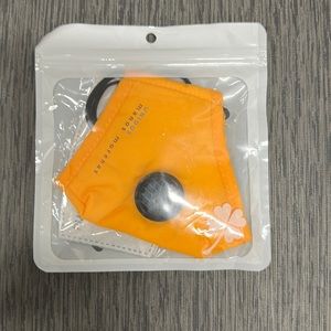 Orange Face Mask with Vent